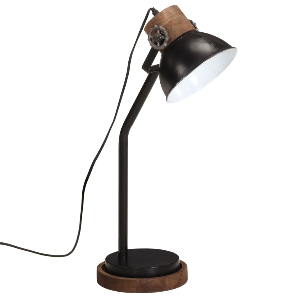 skrivebordslampe 25 W 18x18x60 cm E27 sort