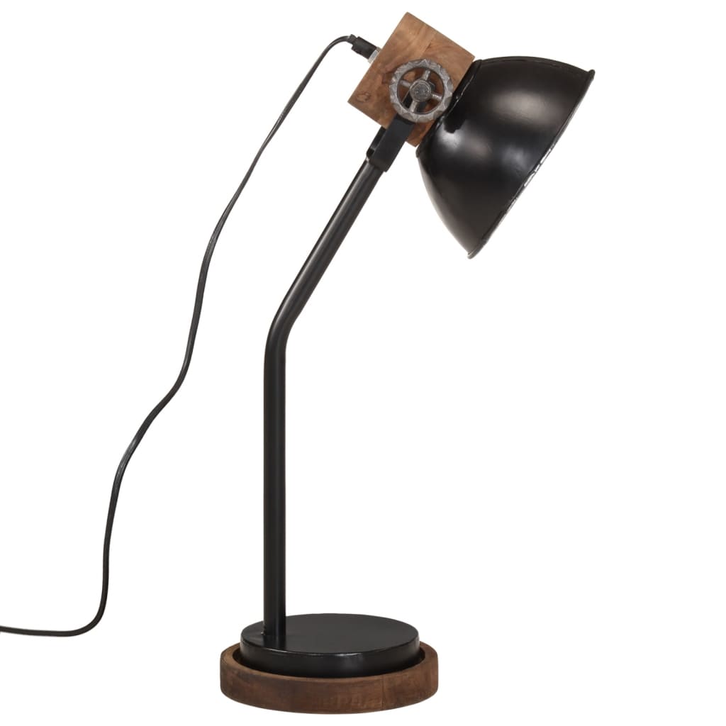 skrivebordslampe 25 W 18x18x60 cm E27 sort