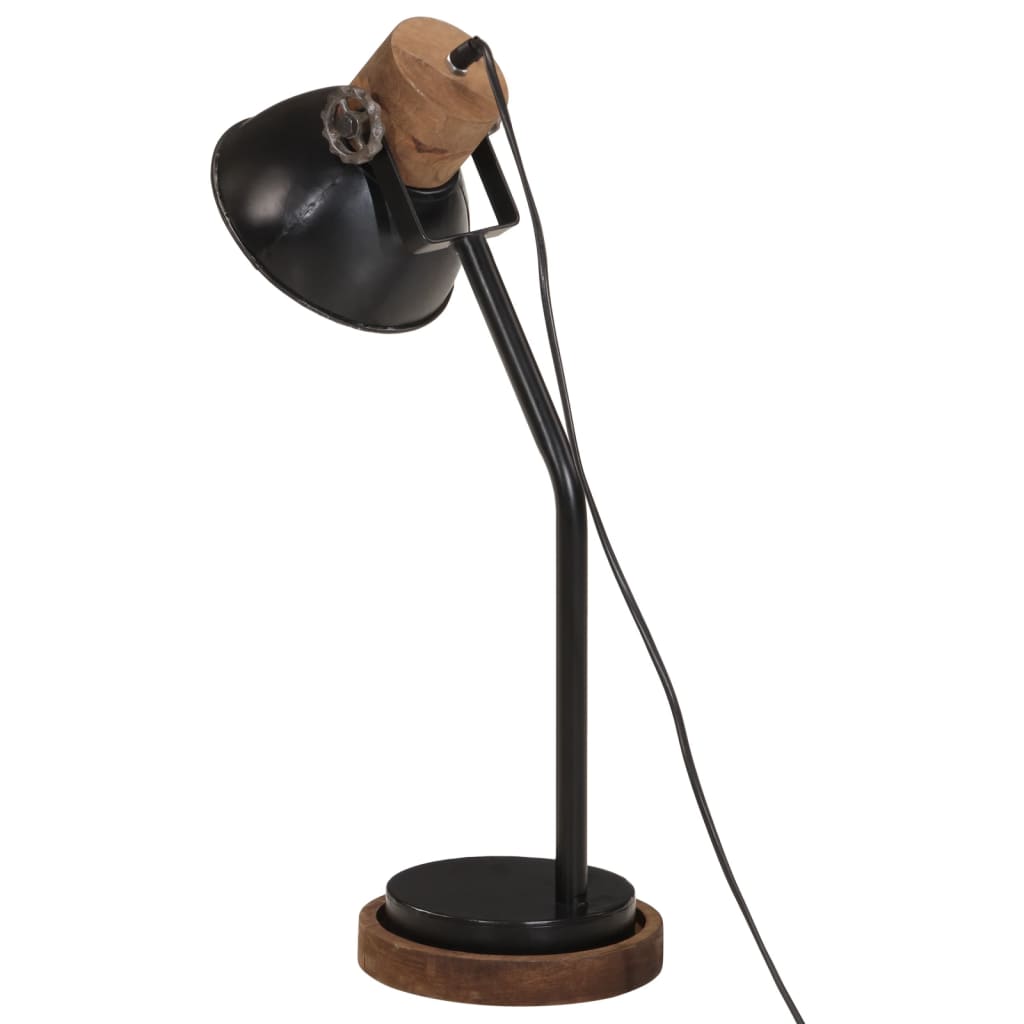 skrivebordslampe 25 W 18x18x60 cm E27 sort