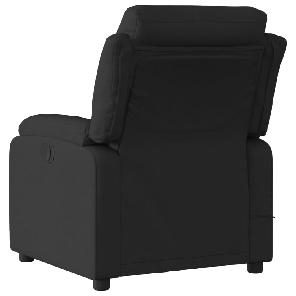 eldrevet massagestol stof sort