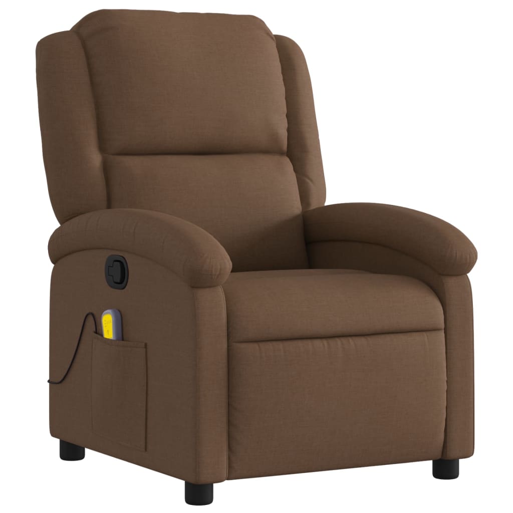 massagestol stof brun