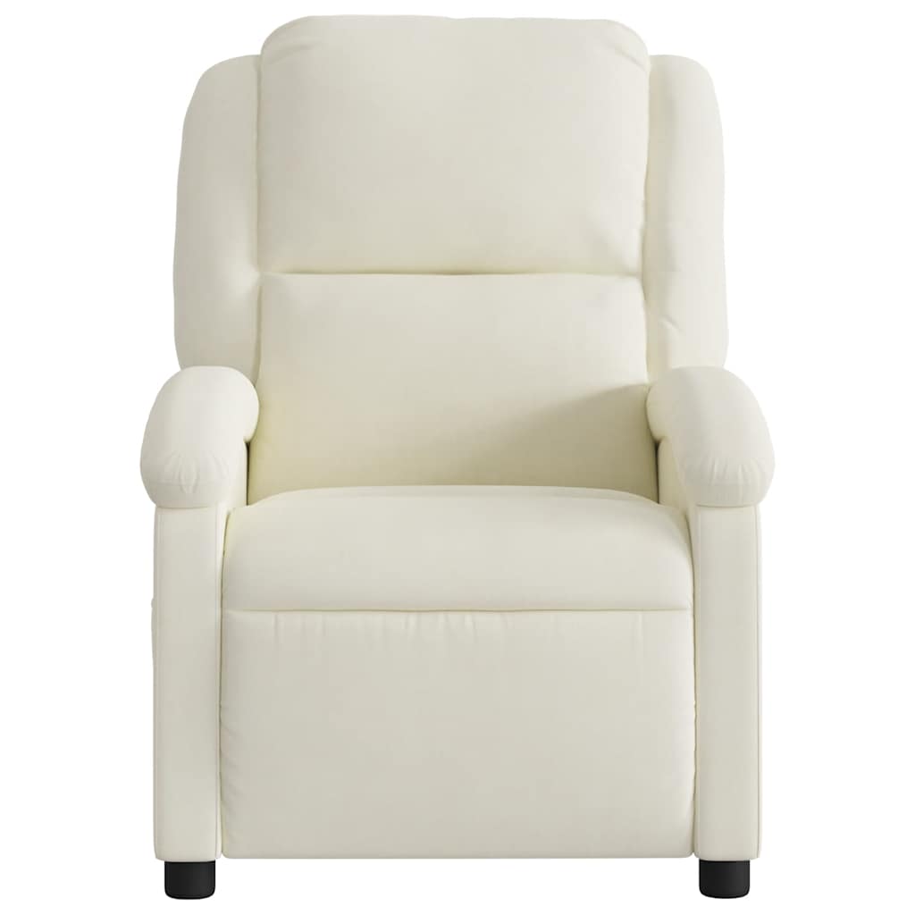 massagestol velour cremefarvet