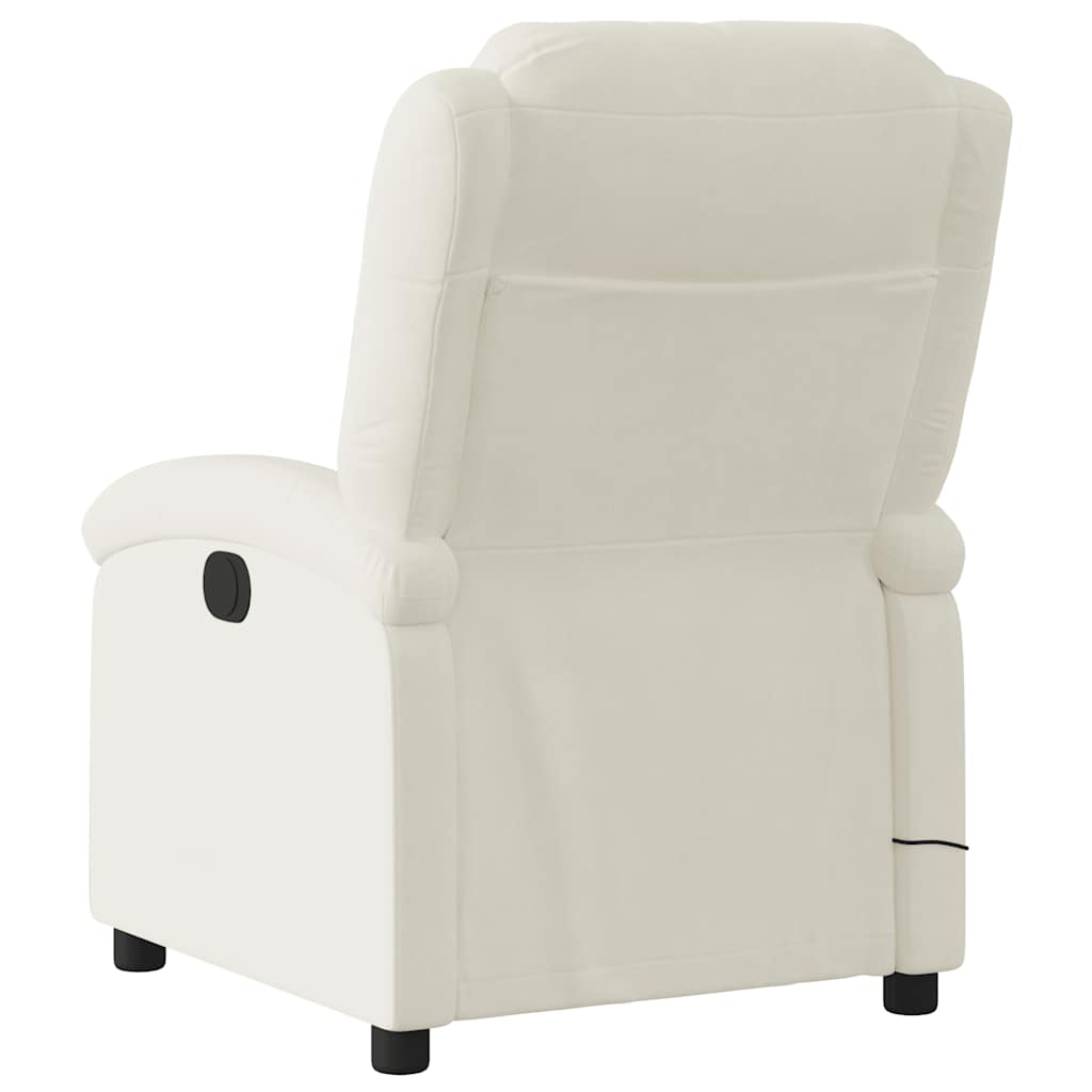 massagestol velour cremefarvet