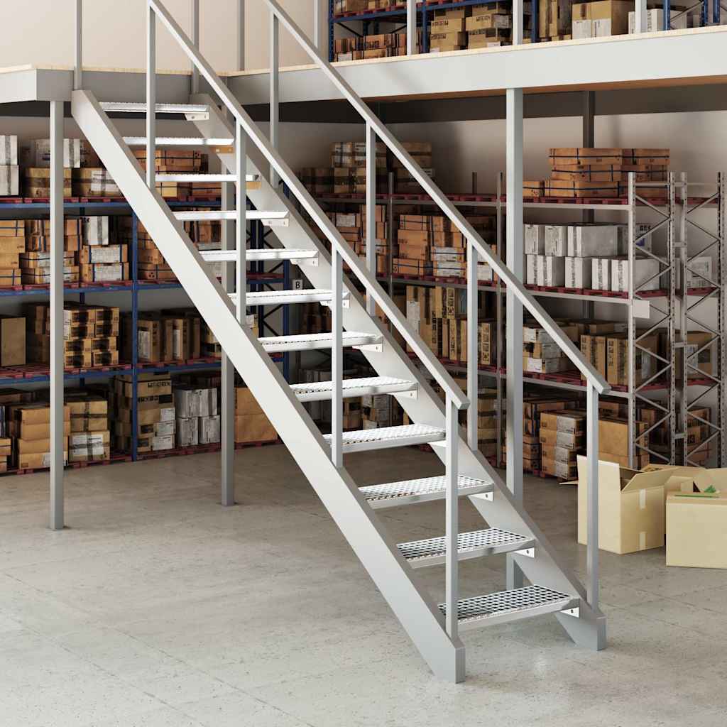 trappetrin 60x24x7 cm trinrist galvaniseret stål