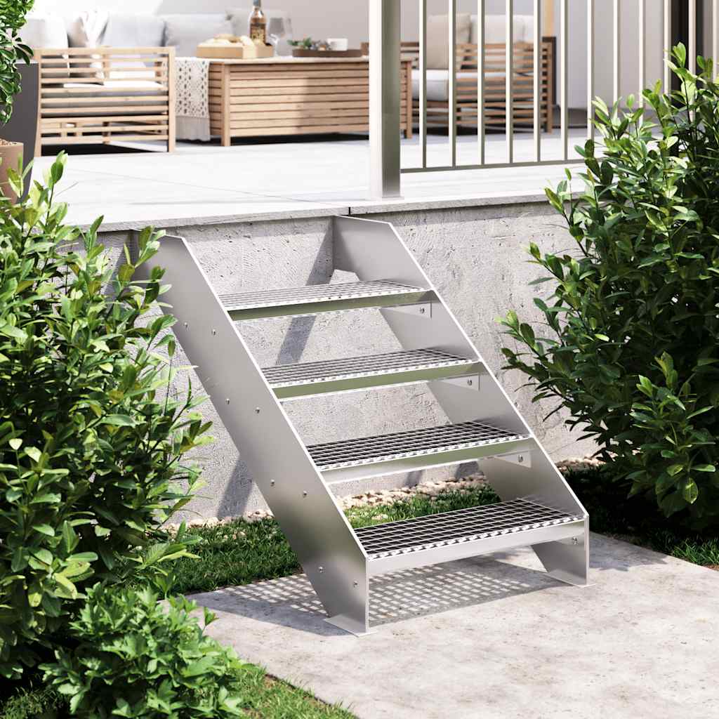 trappetrin 60x24x7 cm trinrist galvaniseret stål