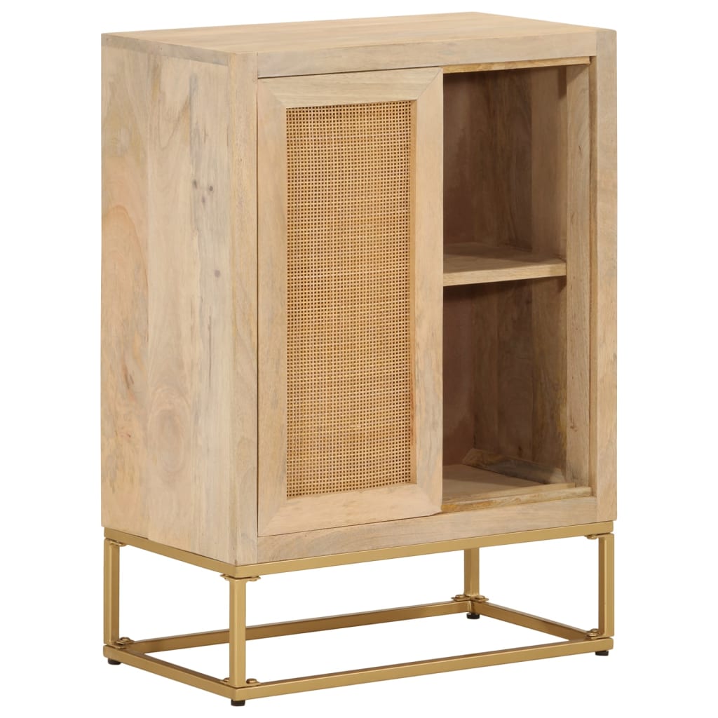 skænk 55x30x76 cm massivt mangotræ og jern
