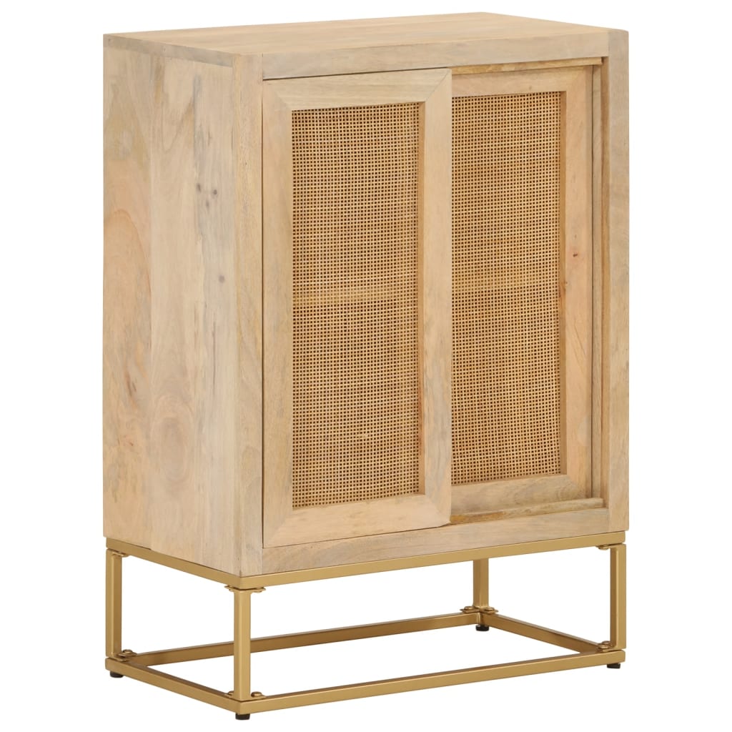 skænk 55x30x76 cm massivt mangotræ og jern