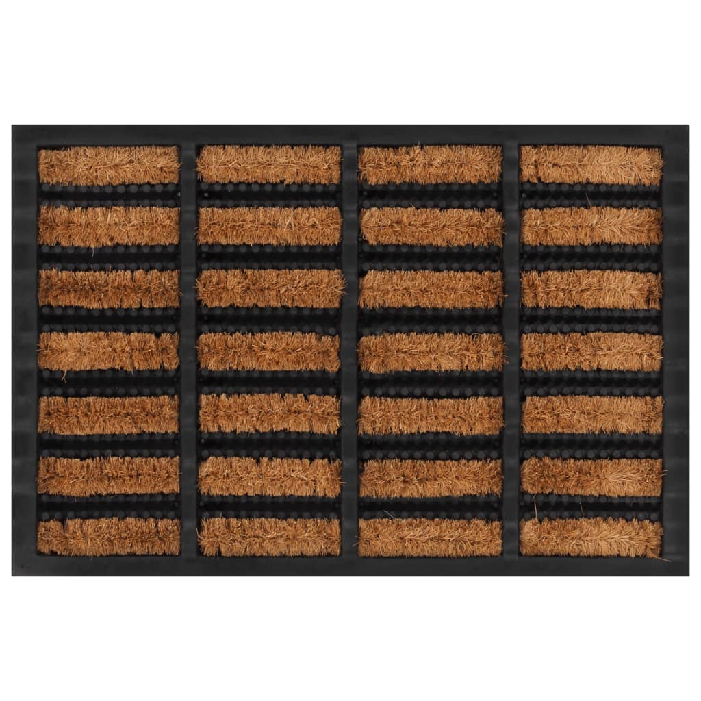 dørmåtte 40x60 cm rektangulær gummi og coir