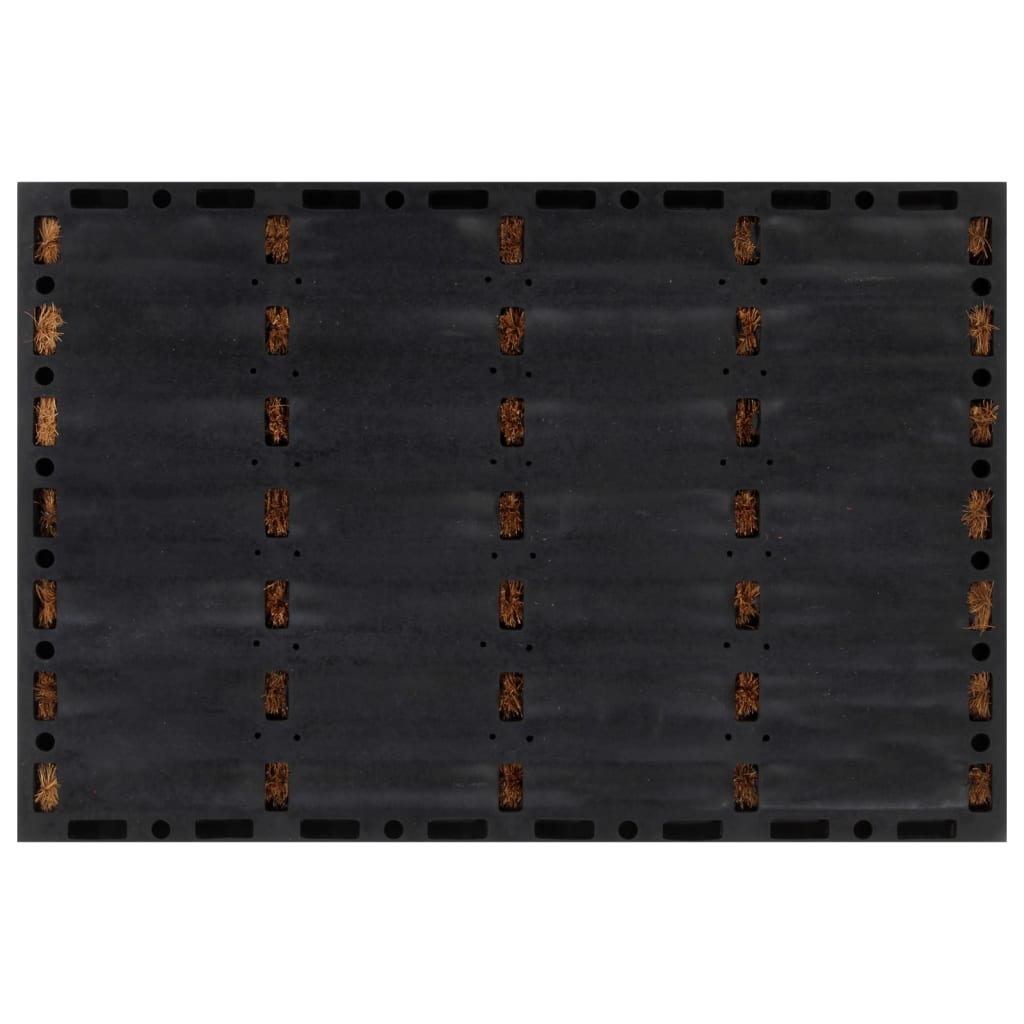 dørmåtte 40x60 cm rektangulær gummi og coir