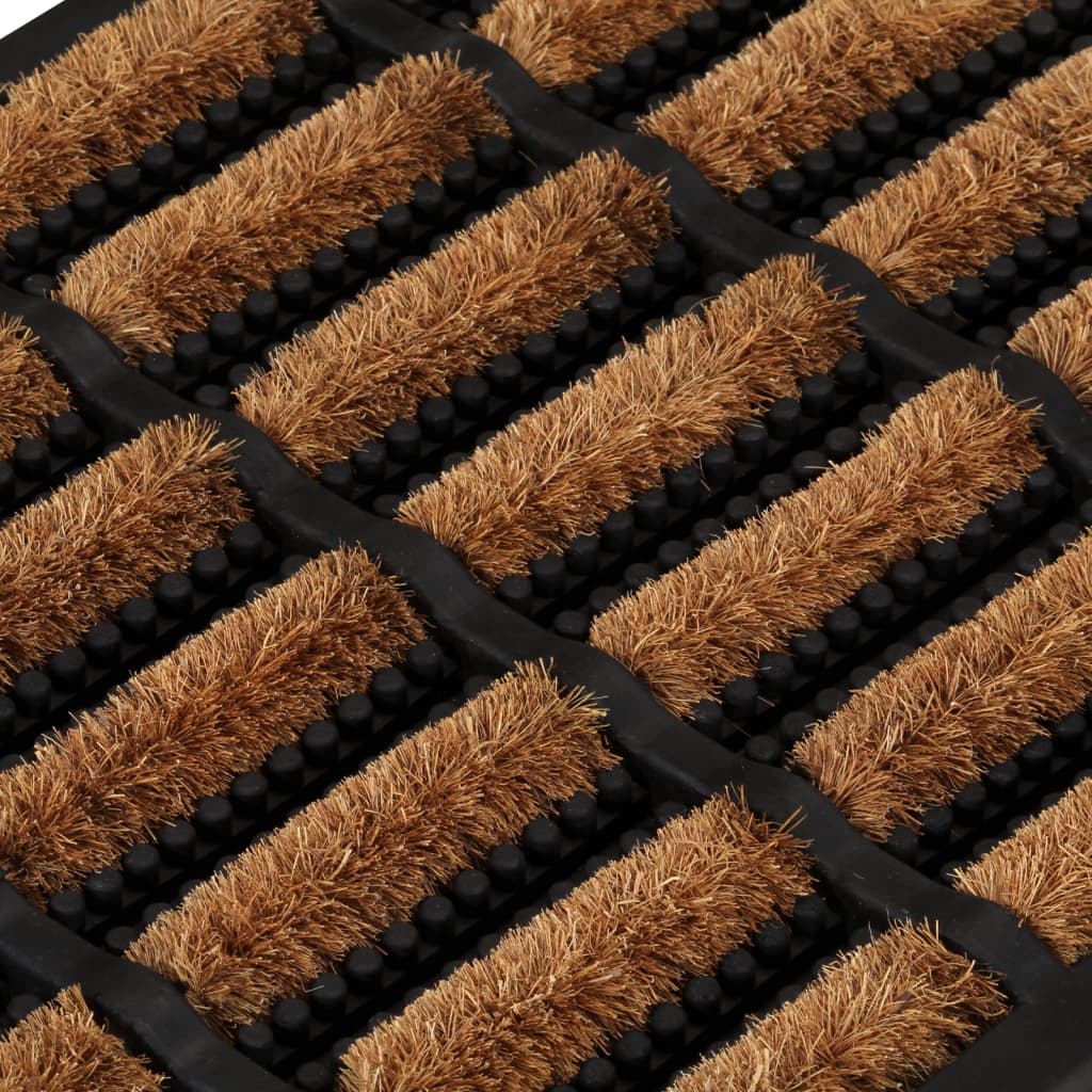 dørmåtte 40x60 cm rektangulær gummi og coir
