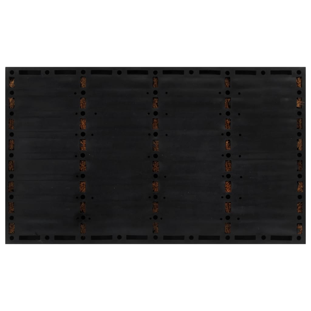 dørmåtte 45x75 cm rektangulær gummi og coir