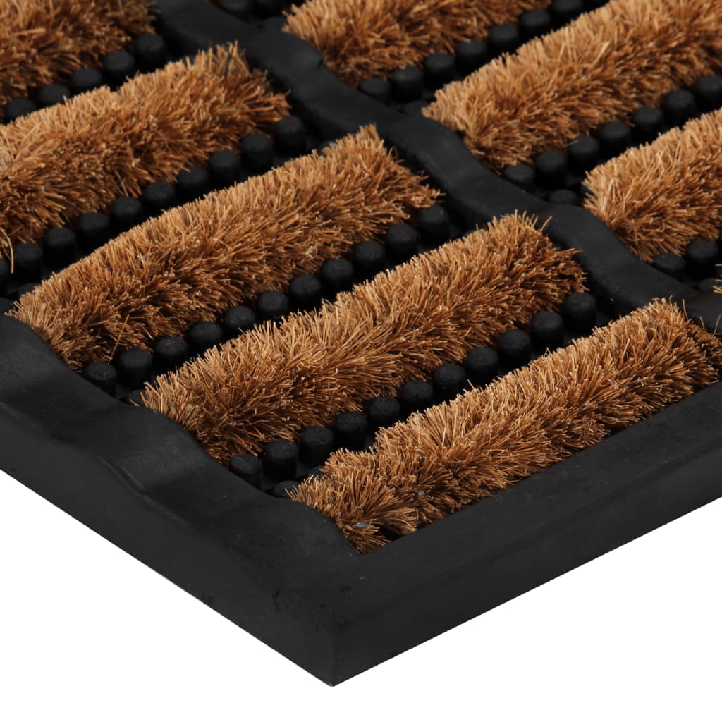 dørmåtte 45x75 cm rektangulær gummi og coir