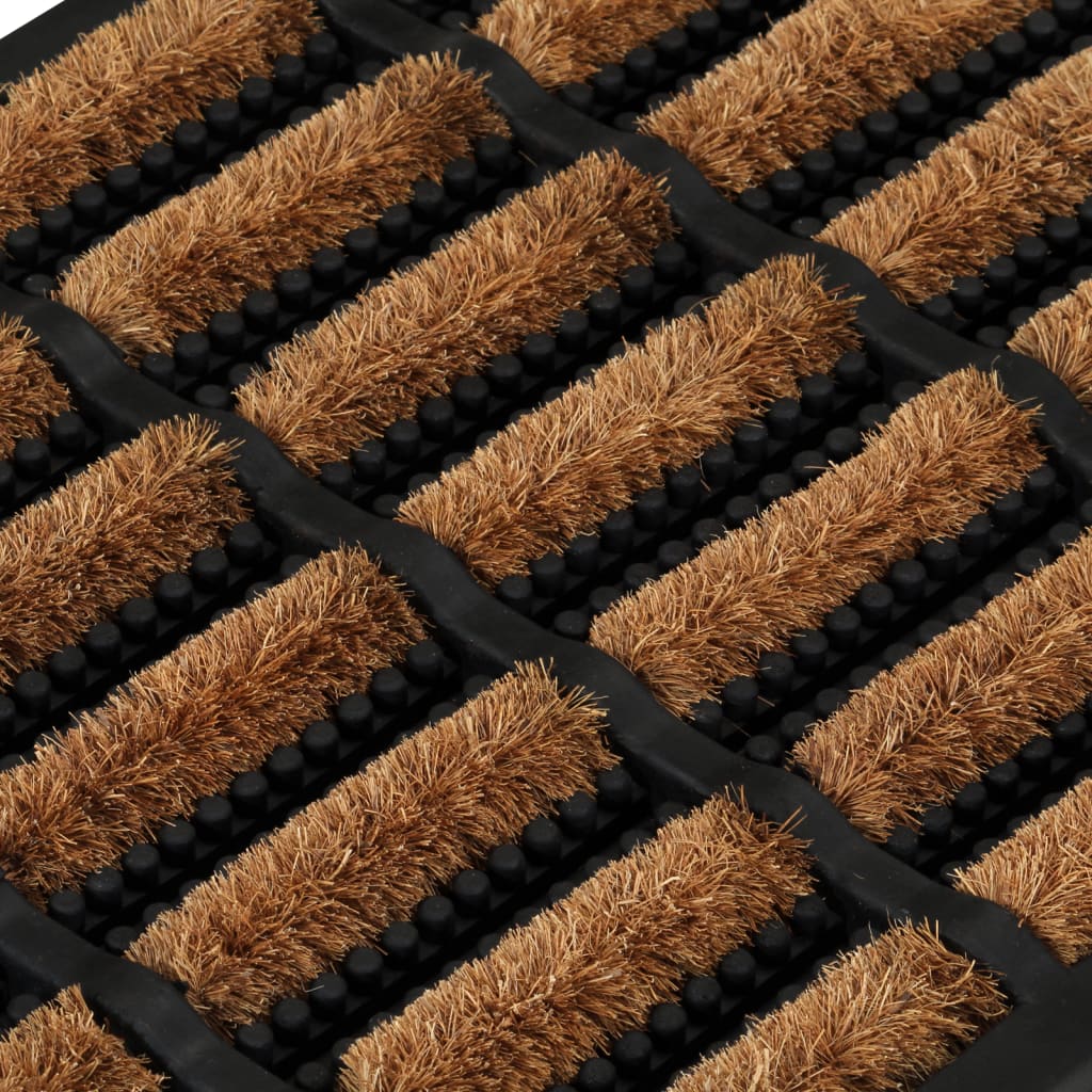 dørmåtte 45x75 cm rektangulær gummi og coir