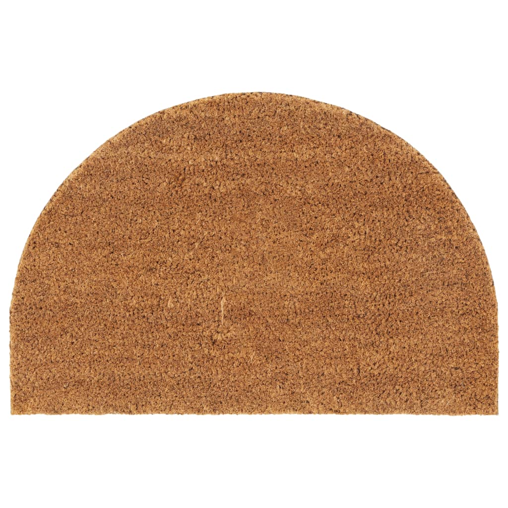 dørmåtte 40x60 cm halvrund tuftet coir naturfarvet
