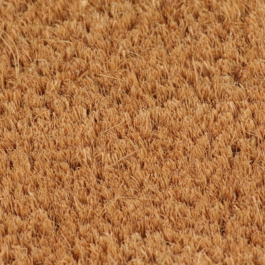 dørmåtte 40x60 cm halvrund tuftet coir naturfarvet
