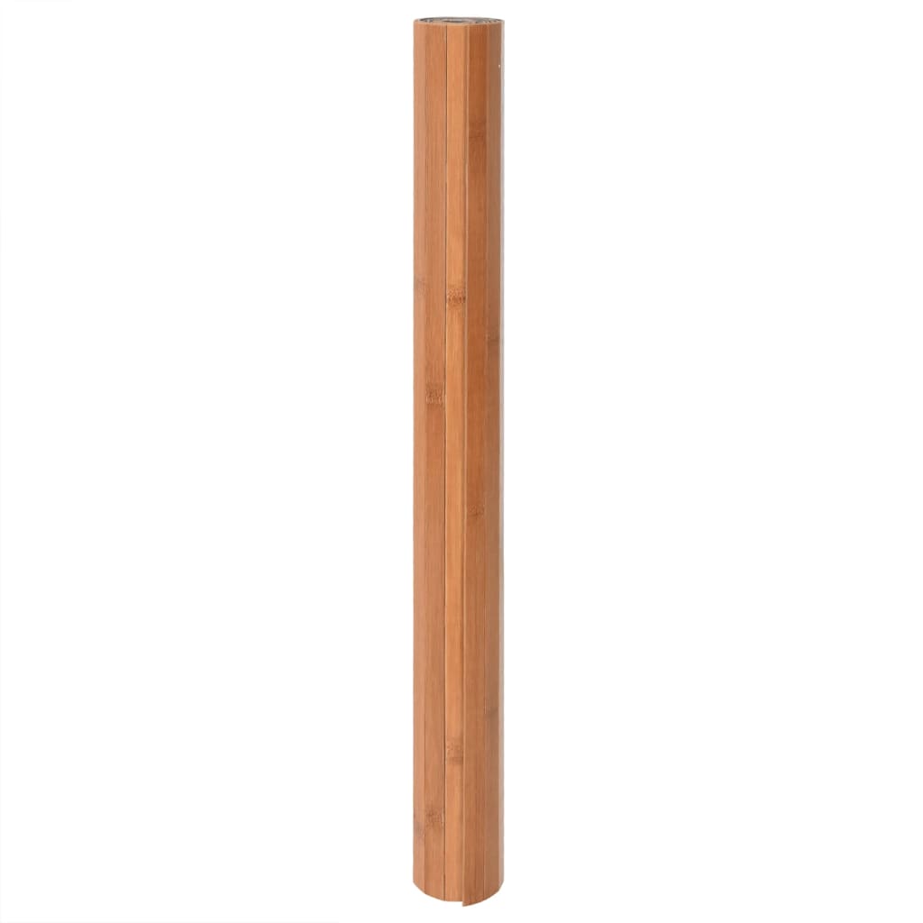 gulvtæppe 60x300 cm rektangulær bambus naturfarvet