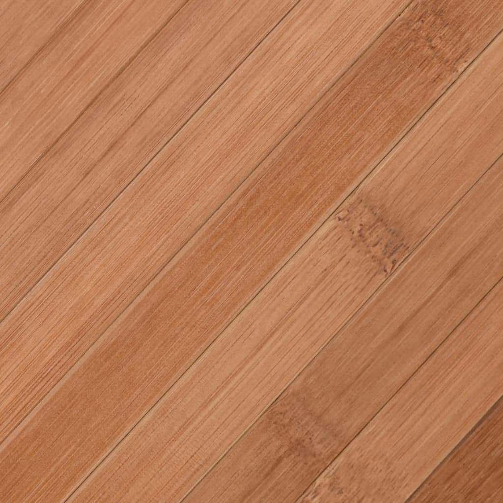 gulvtæppe 60x300 cm rektangulær bambus naturfarvet