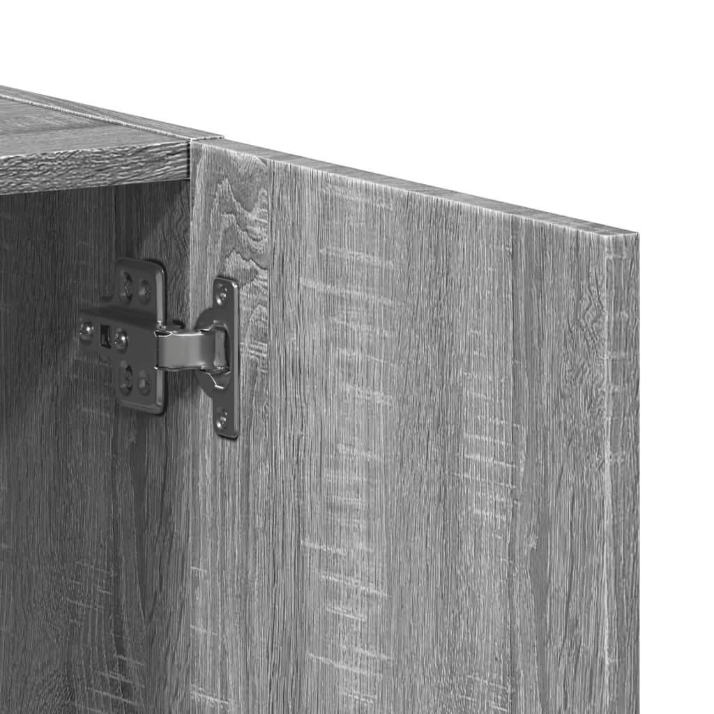 arkivskab 60x32x77,5 cm konstrueret træ grå sonoma-eg