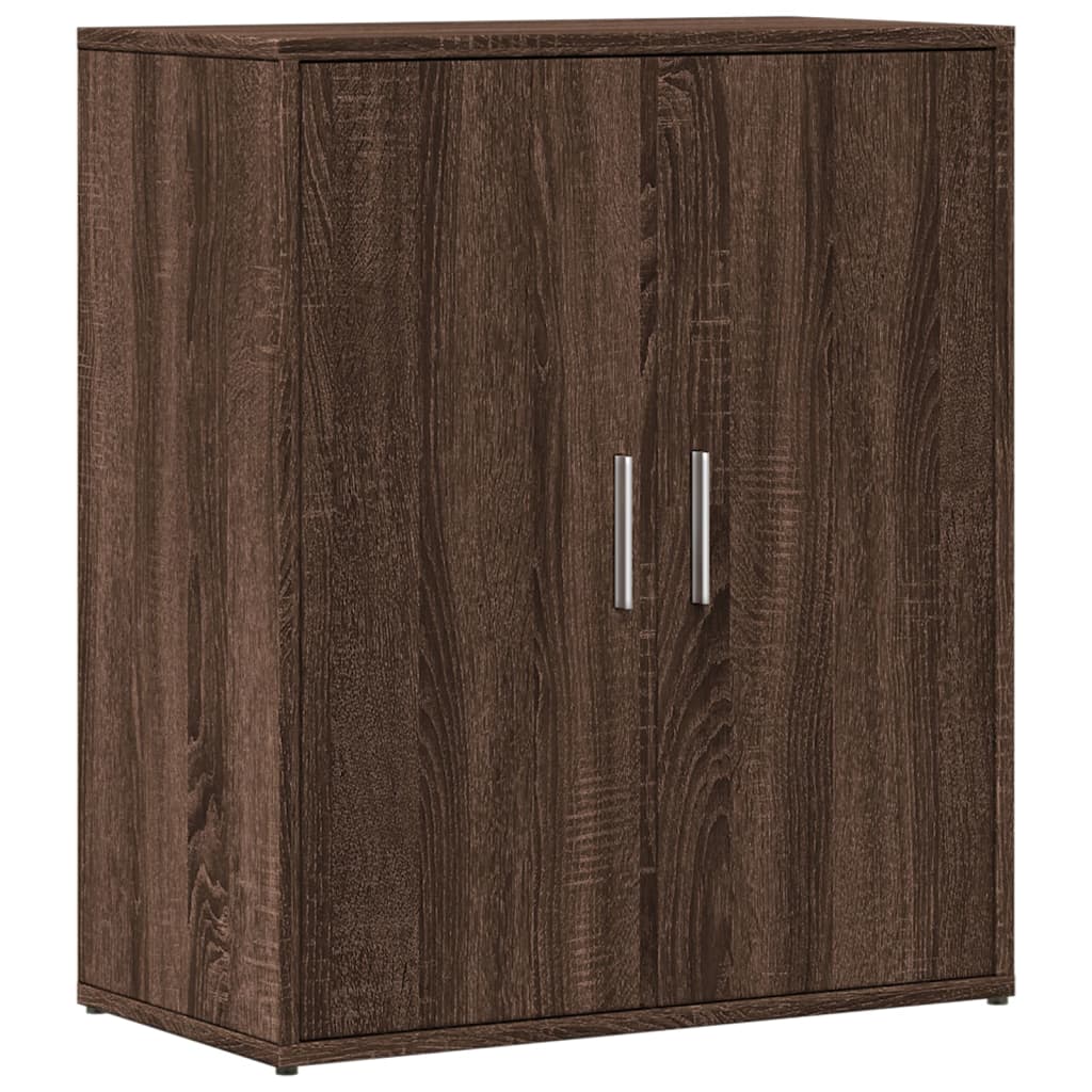 skænke 2 stk. 60x31x70 cm konstrueret træ brun egetræsfarve