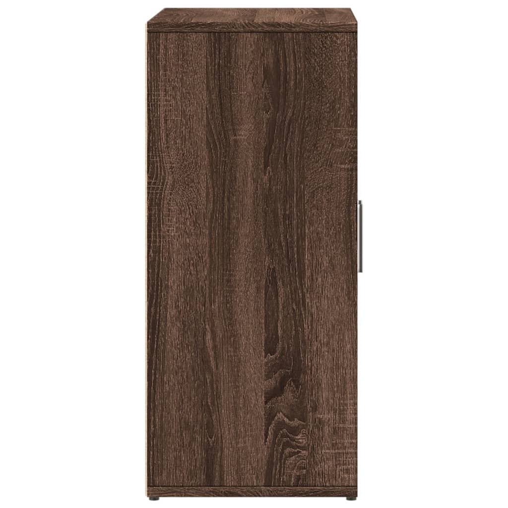 skænke 2 stk. 60x31x70 cm konstrueret træ brun egetræsfarve