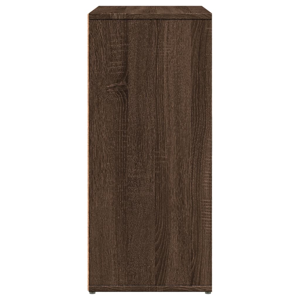 skænke 2 stk. 60x31x70 cm konstrueret træ brun egetræsfarve