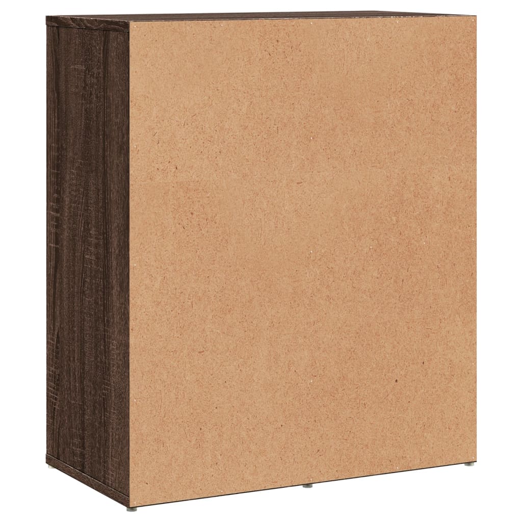 skænke 2 stk. 60x31x70 cm konstrueret træ brun egetræsfarve