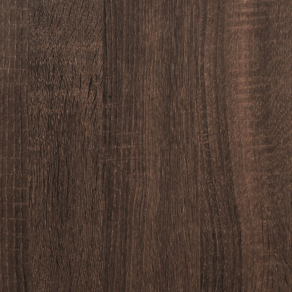 skænke 2 stk. 60x31x70 cm konstrueret træ brun egetræsfarve