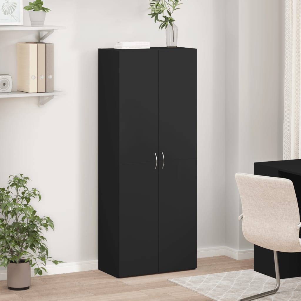 arkivskab 60x32x153 cm konstrueret træ hvid