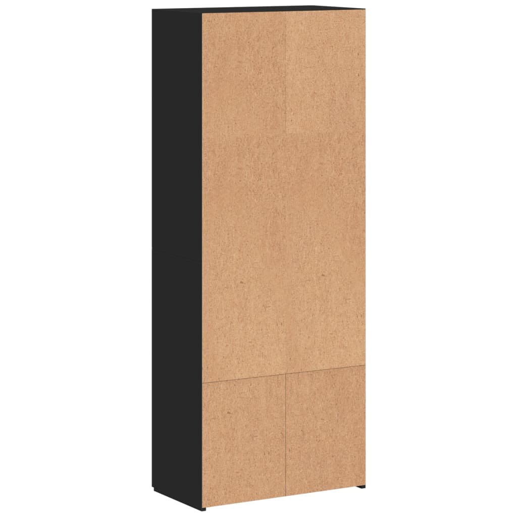 arkivskab 60x32x153 cm konstrueret træ hvid