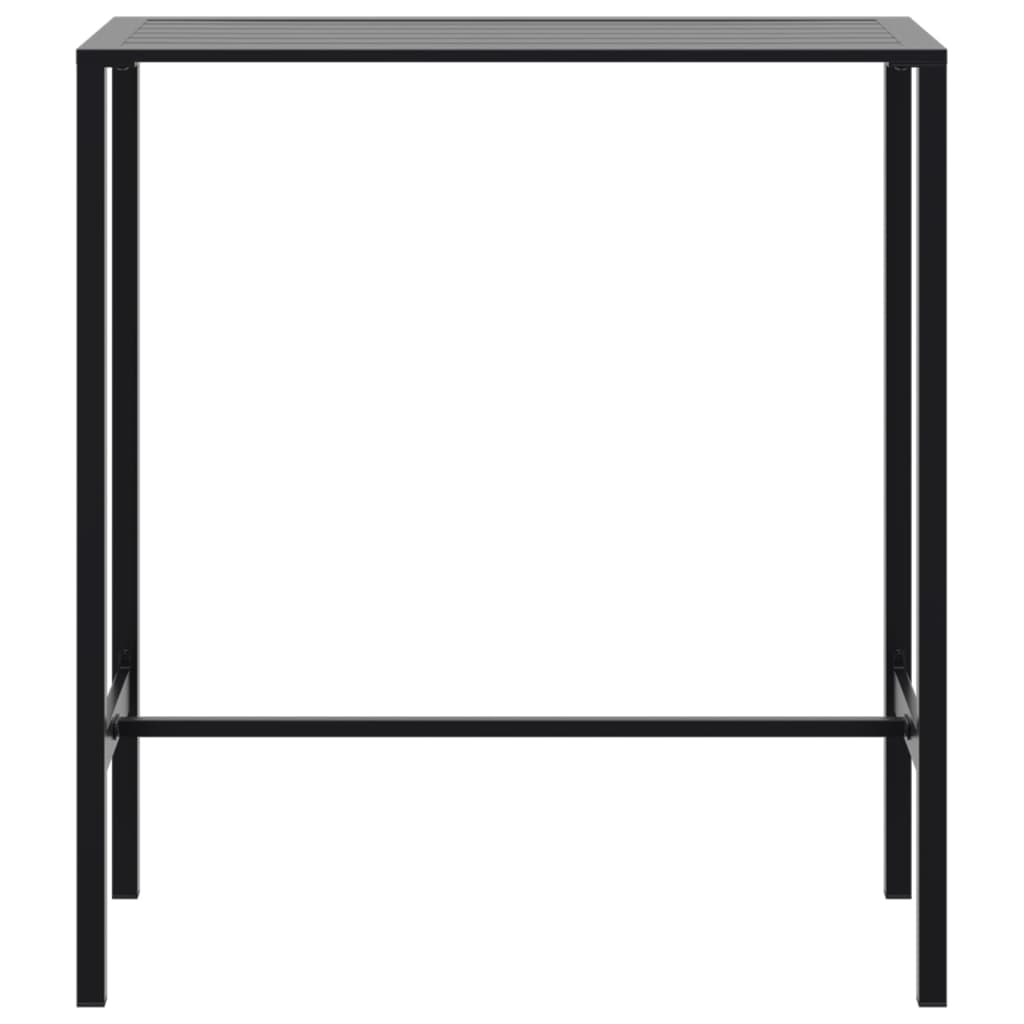barbord 100x50x110 cm pulverlakeret stål sort