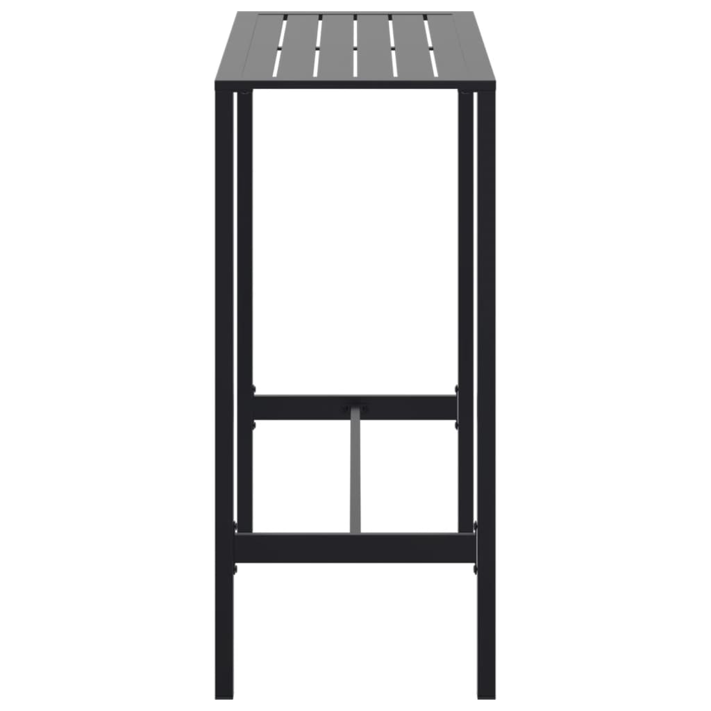 barbord 100x50x110 cm pulverlakeret stål sort