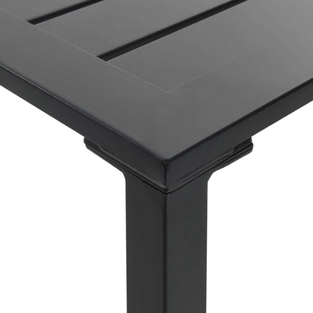 barbord 100x50x110 cm pulverlakeret stål sort