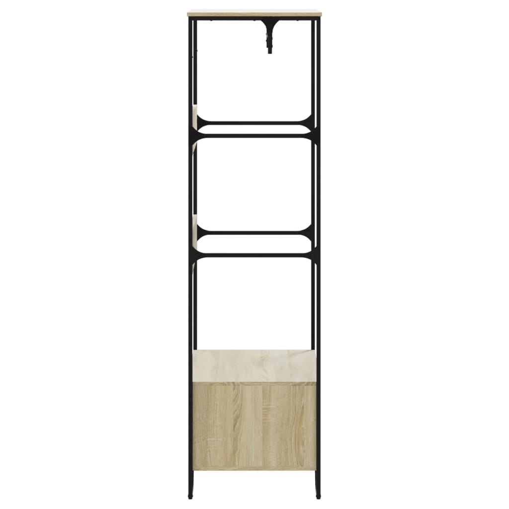klædeskab 90x50x180 cm konstrueret træ sonoma-eg