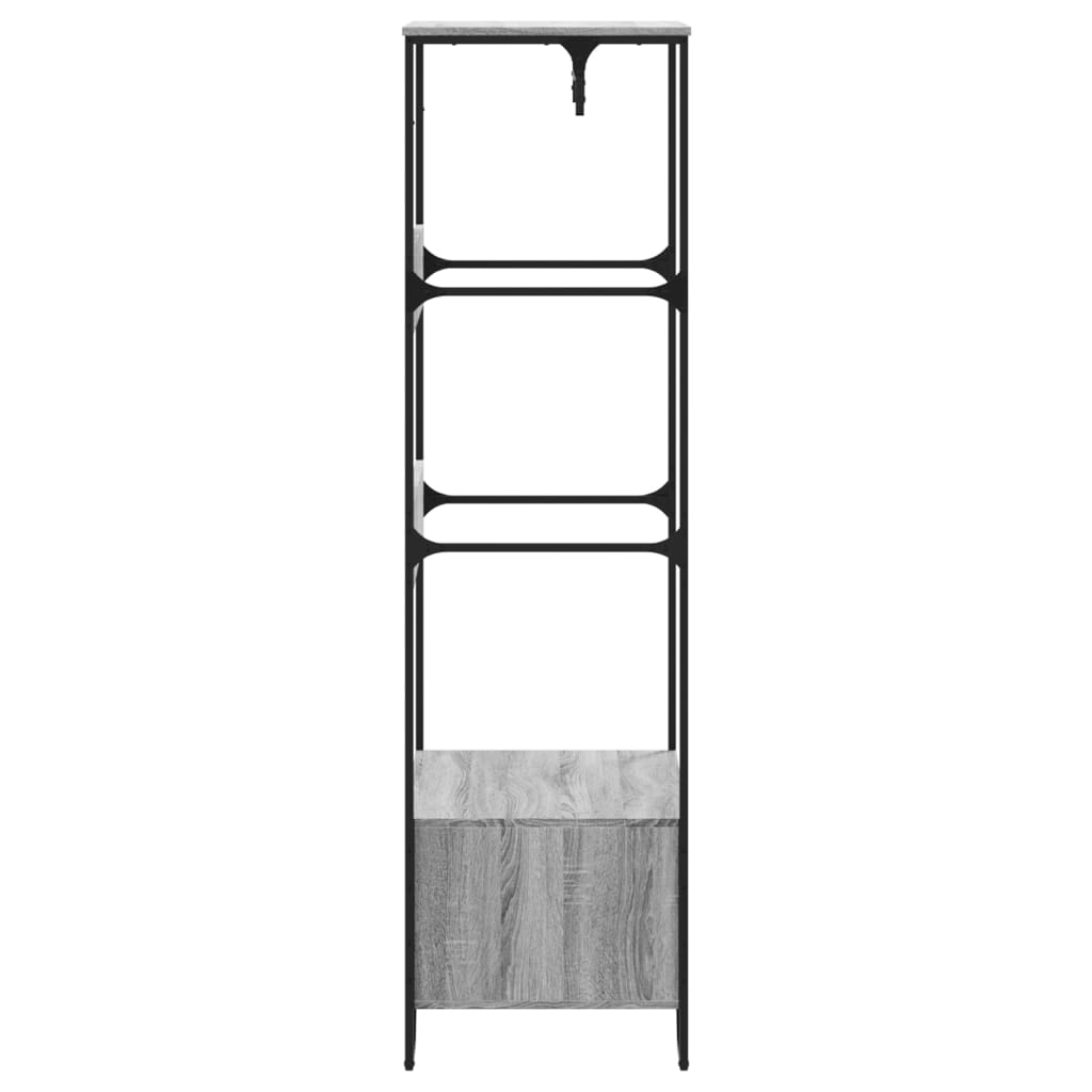 klædeskab 90x50x180 cm konstrueret træ grå sonoma-eg