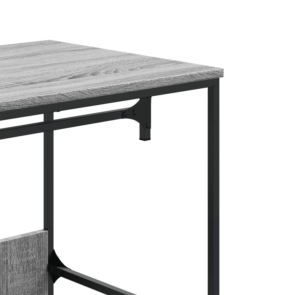 klædeskab 90x50x180 cm konstrueret træ grå sonoma-eg