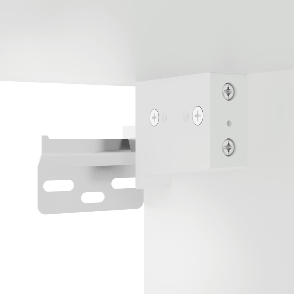 væghængt skrivebord 105x48x75 cm konstrueret træ hvid
