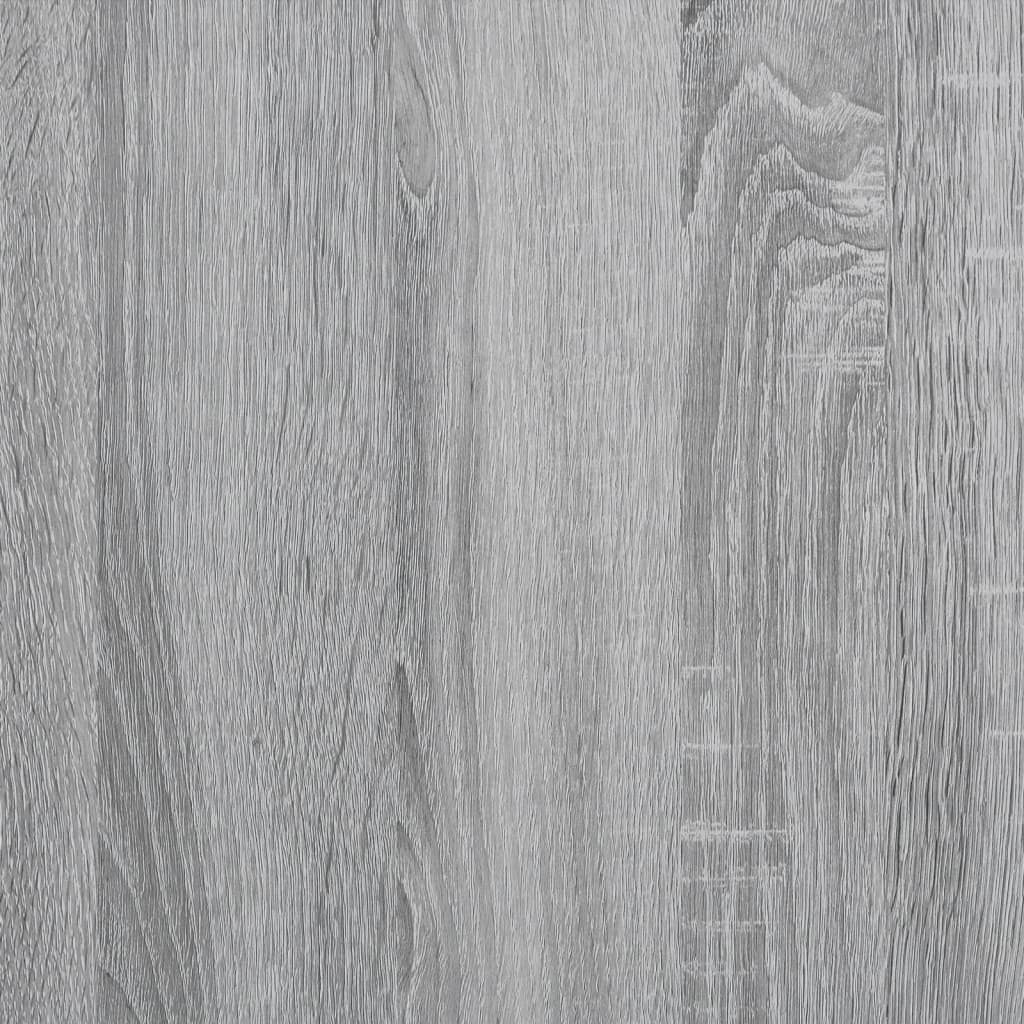 væghængt skrivebord 105x48x75 cm konstrueret træ grå sonoma-eg
