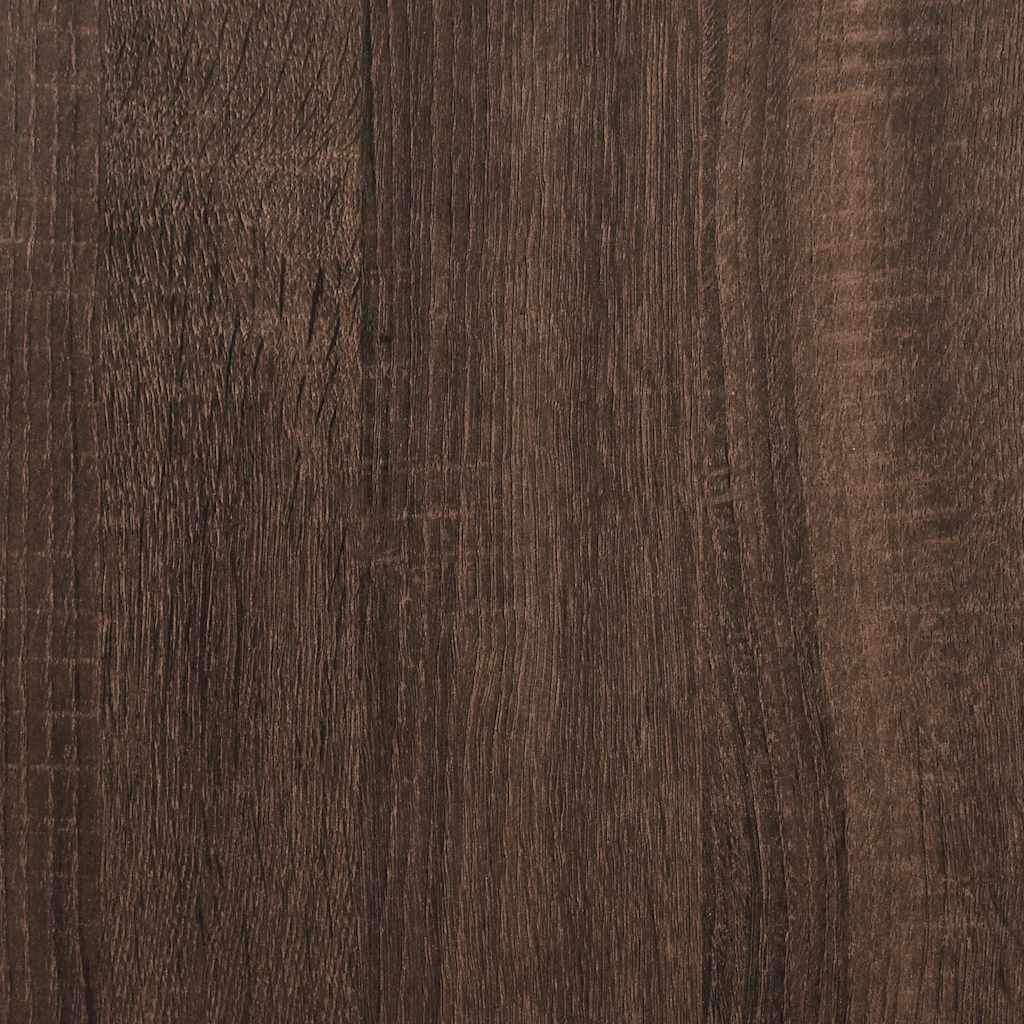 klædeskab 90x50x180 cm konstrueret træ brun egetræsfarve