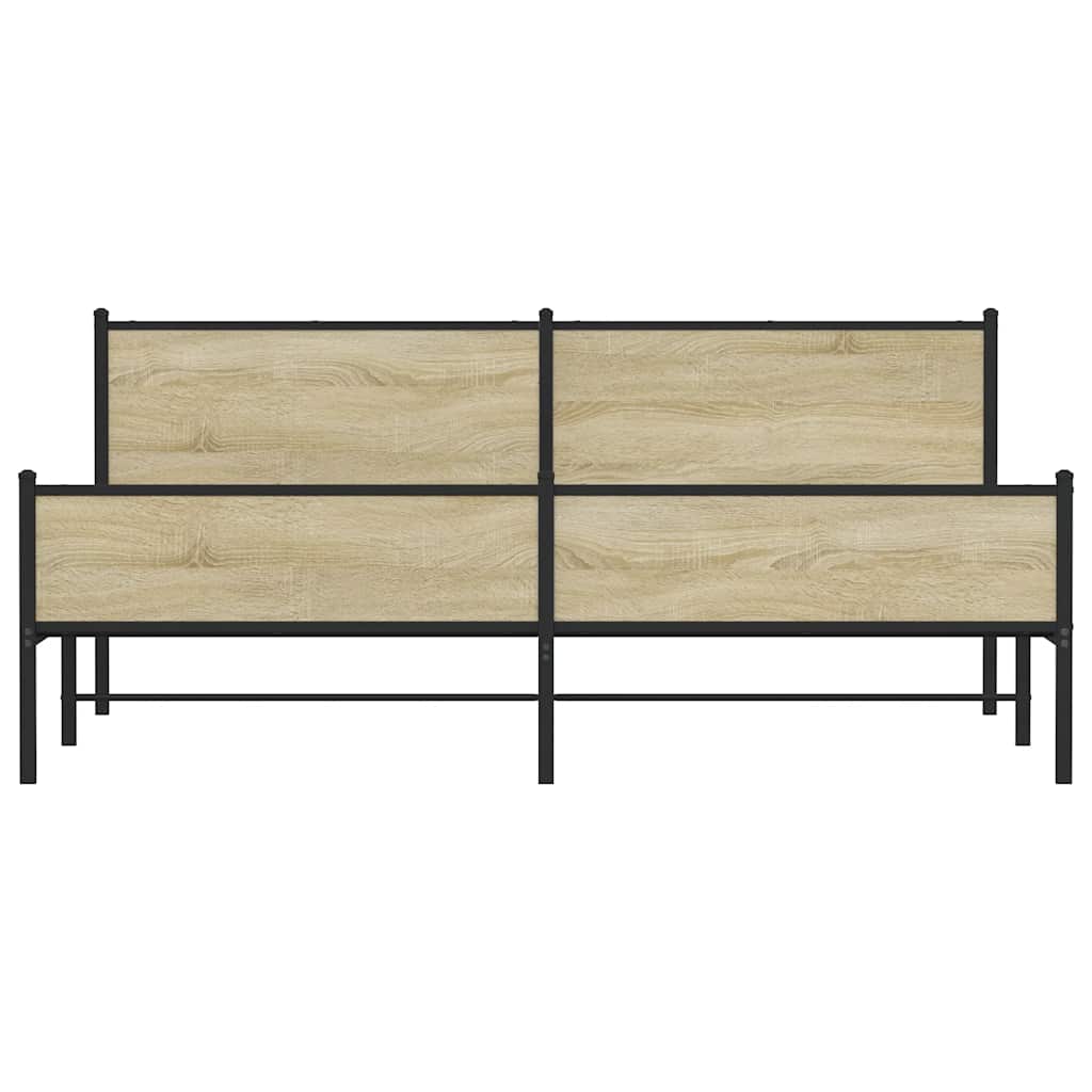 sengeramme uden madras 193x203 cm metal sonoma-eg