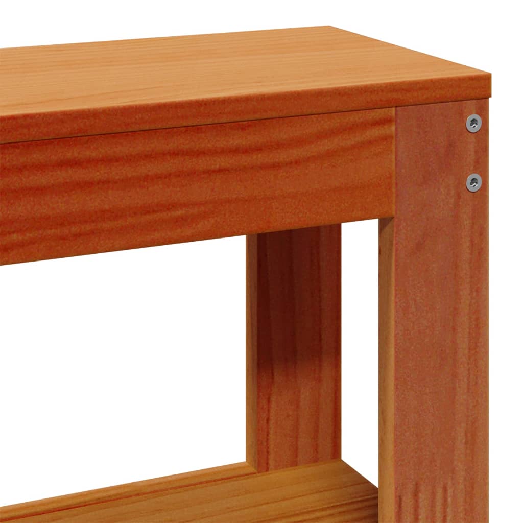 sengeramme uden madras 100x200 cm massivt fyrretræ gyldenbrun
