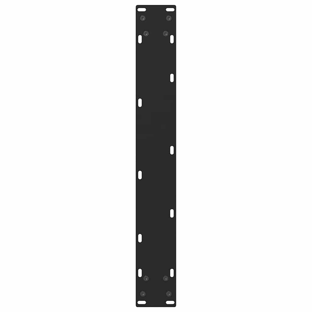 barbordsben sort 2 stk. 60x(90-91) cm stål