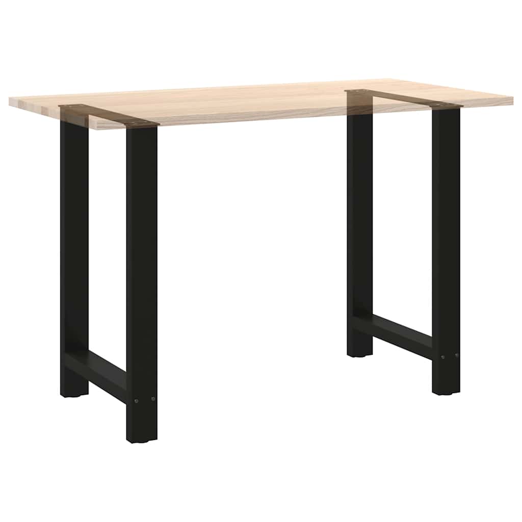 barbordsben sort 2 stk. 60x(90-91) cm stål