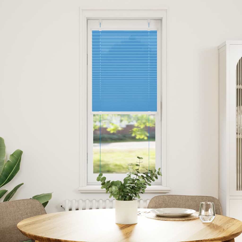 Plisségardin Blå 50x150 cm Stofbredde 49,4 cm Polyester