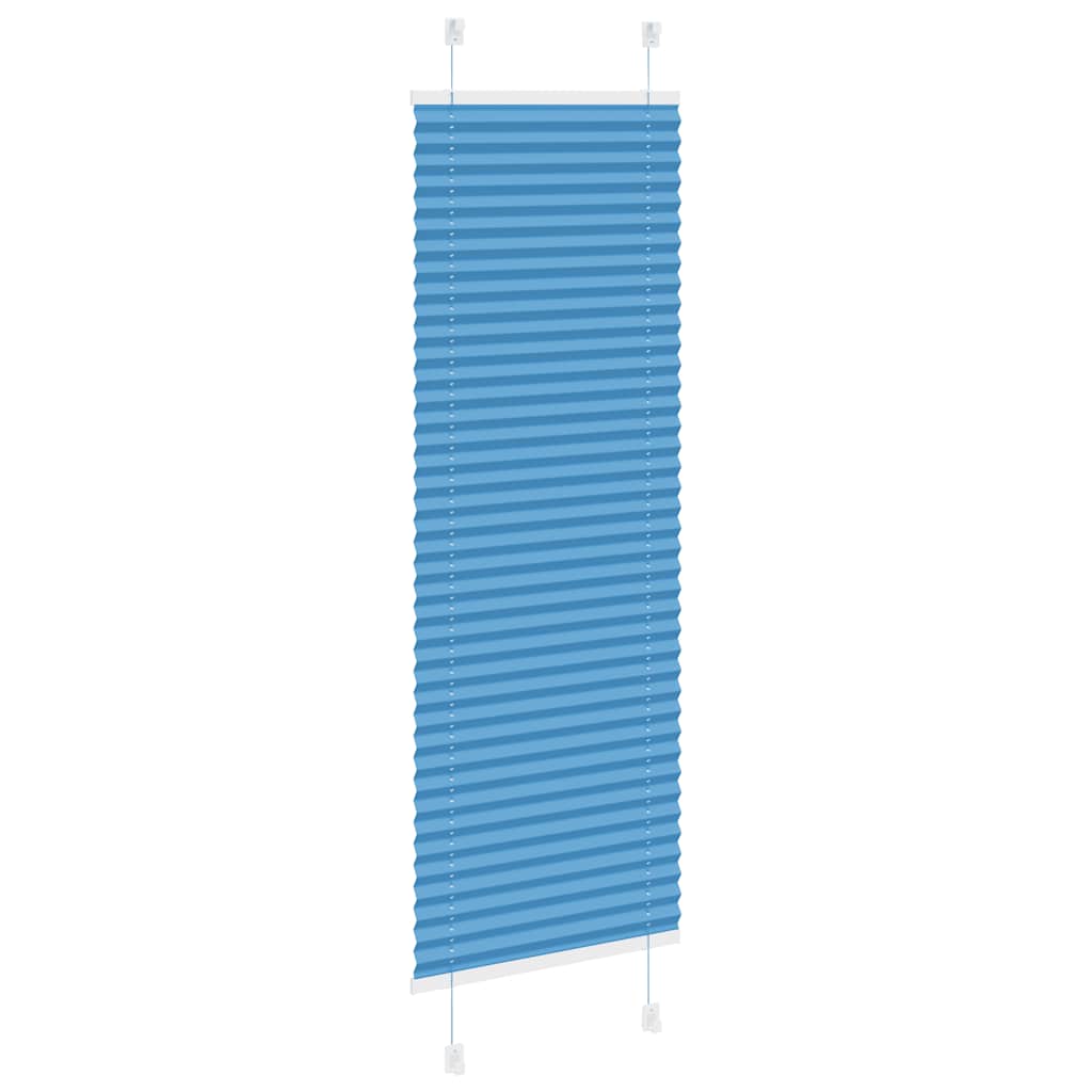 Plisségardin Blå 50x150 cm Stofbredde 49,4 cm Polyester
