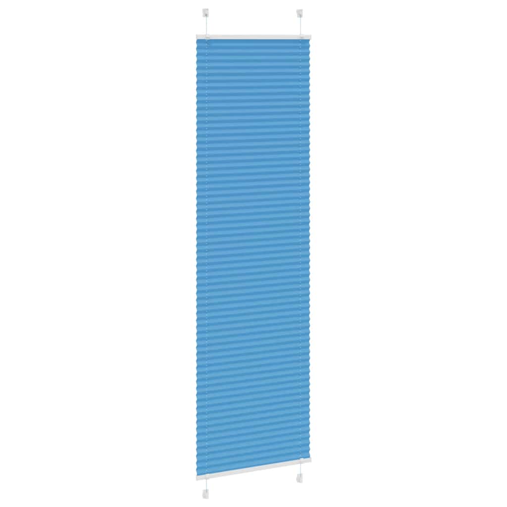 Plisségardin Blå 65x200 cm Stofbredde 64,4 cm Polyester