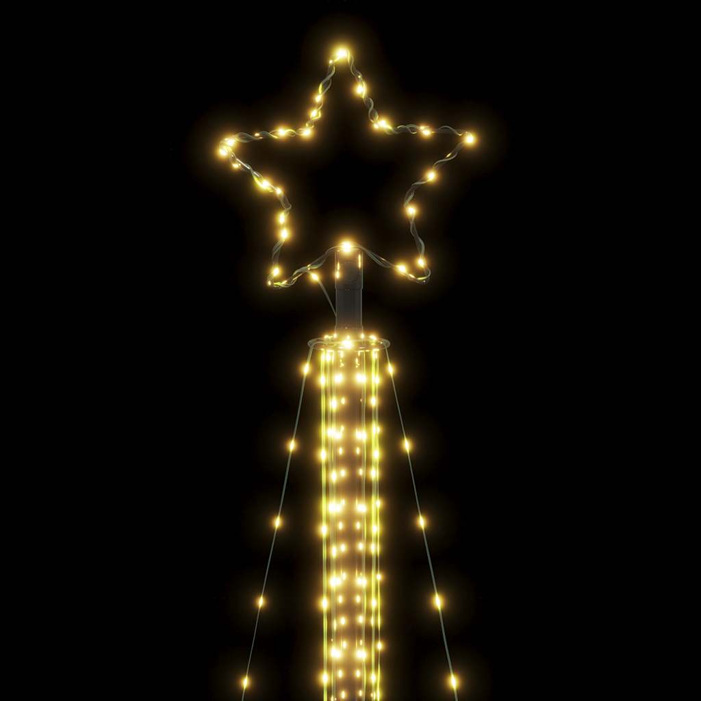 LED-juletræ 525 LED'er 302 cm varmt hvidt lys