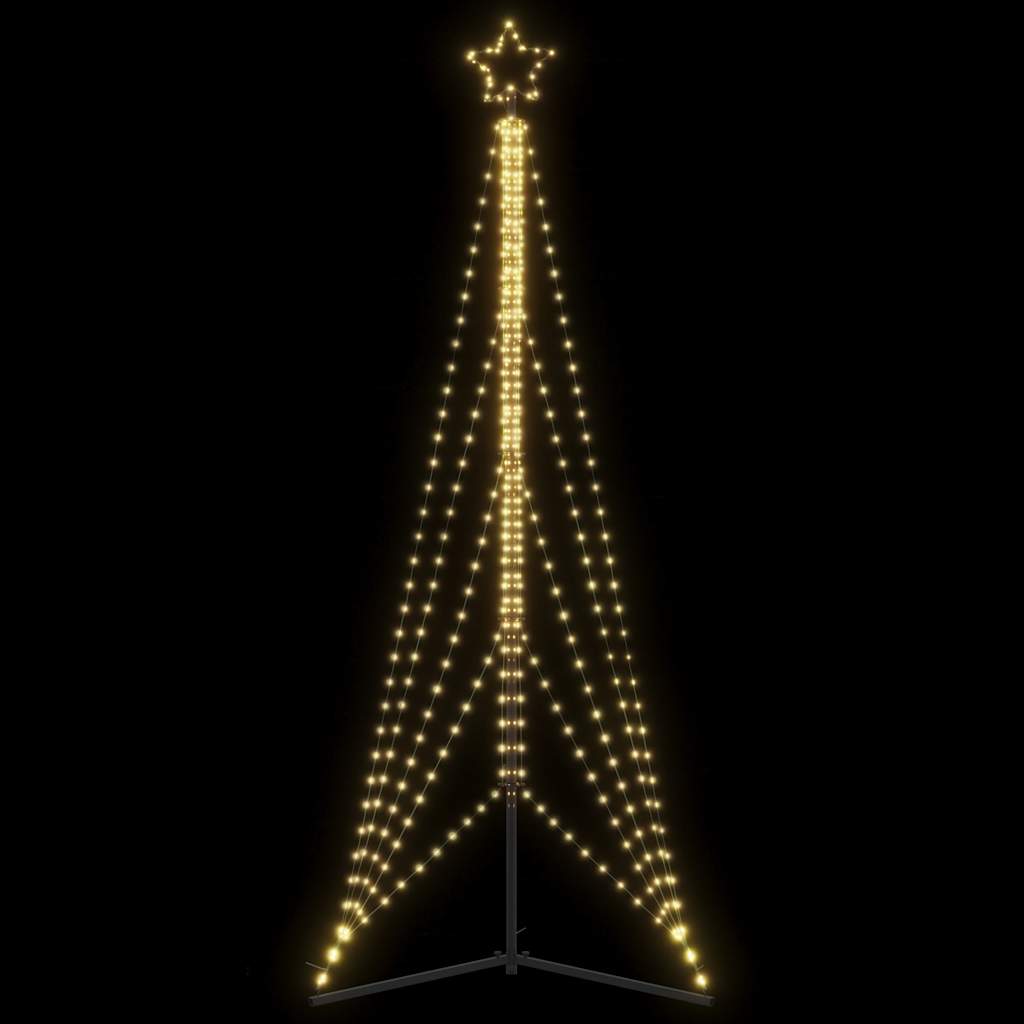 LED-juletræ 525 LED'er 302 cm varmt hvidt lys
