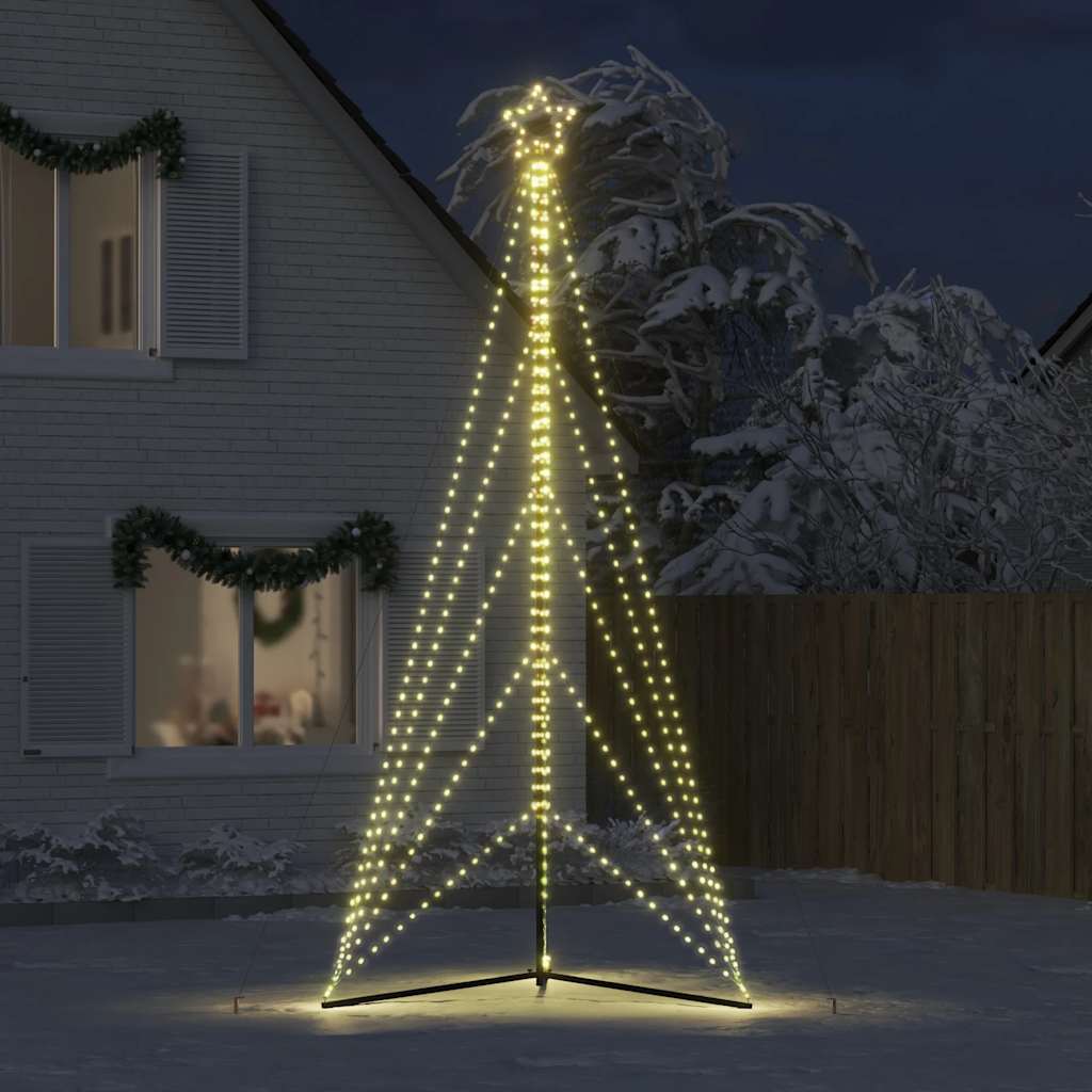 LED-juletræ 615 LED'er 404,5 cm varmt hvidt lys
