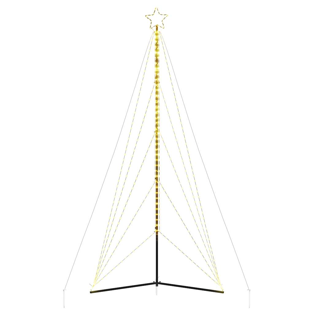 LED-juletræ 615 LED'er 404,5 cm varmt hvidt lys