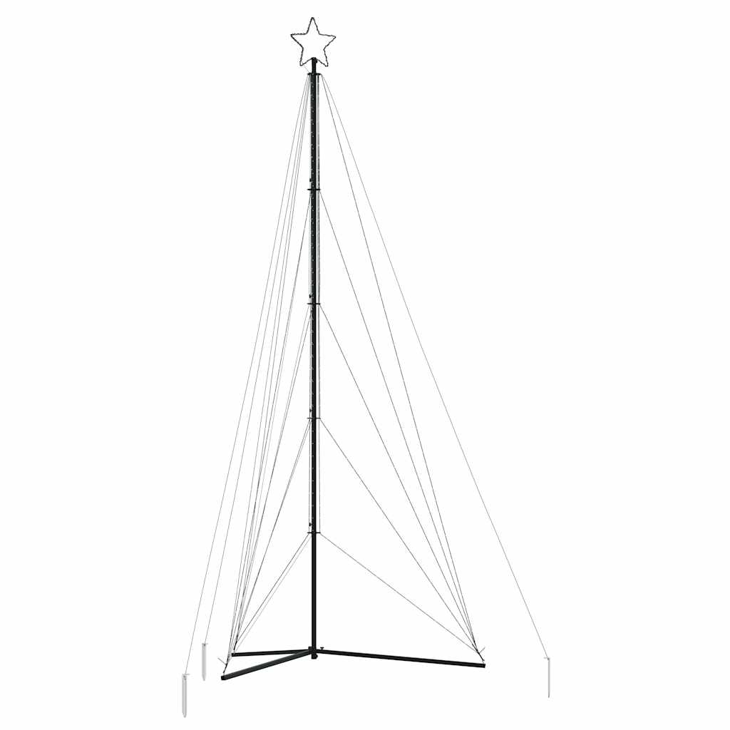 LED-juletræ 615 LED'er 404,5 cm koldt hvidt lys